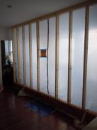 Vapor barrier and wall supports by Drumm Design Remodel