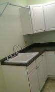 A formerly under utilized space now a laundry room