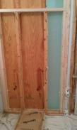 Insulation going into the laundry room