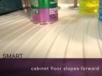 You'll love this easy to clean sink cabinet system